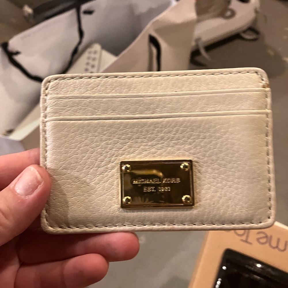 Off white Michael Kors card holder